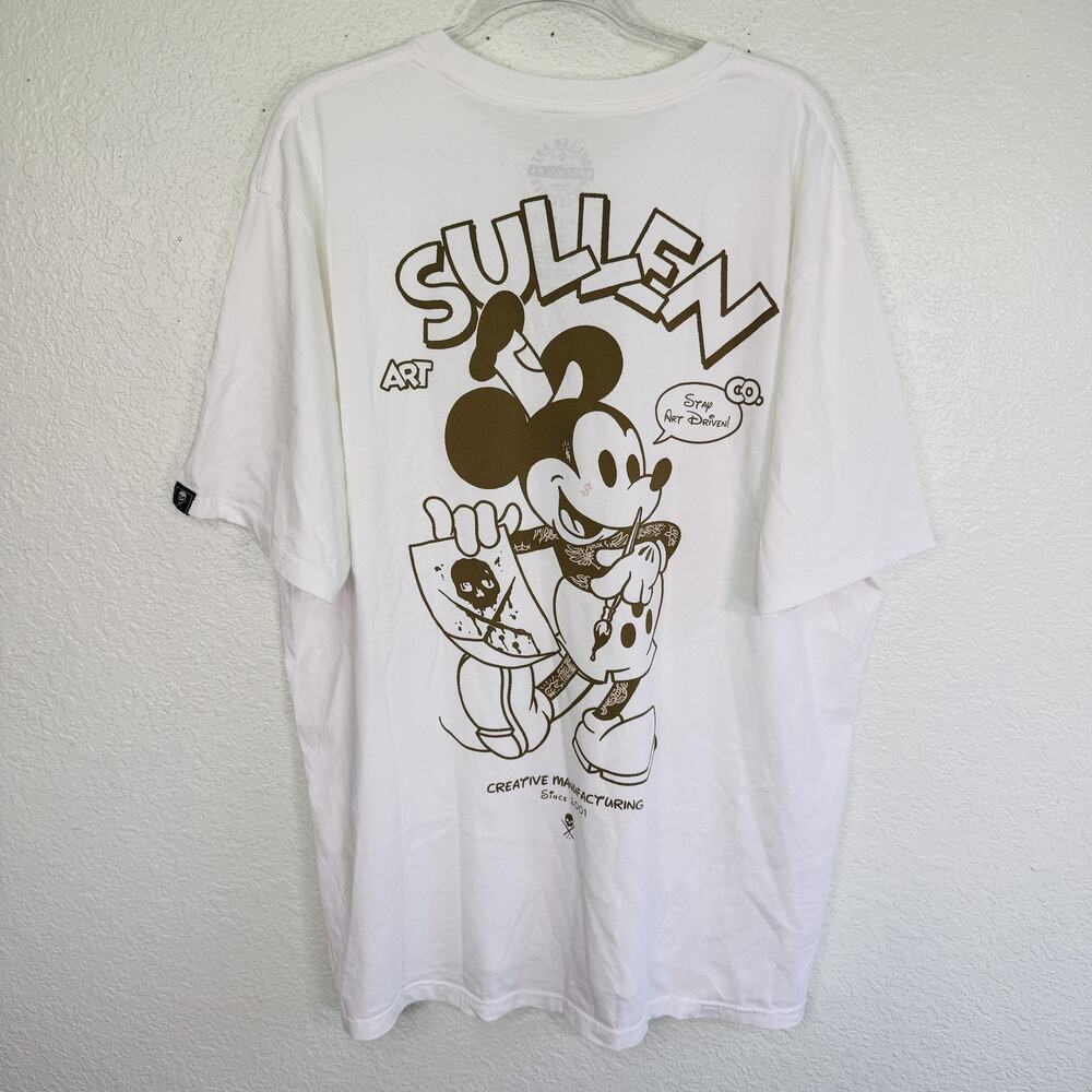 Sullen Art Collective Shirt Mens 3XL Mickey Mouse Seamboat Sullie Streetwear NEW